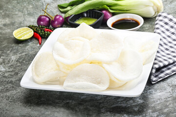 Vietnamese starter appetizer Crab chips