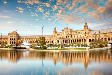 Plaza de Espana, Sevilla, Spanien