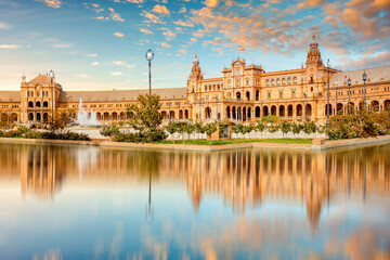 Fototapeta premium Plaza de Espana, Sevilla, Spanien