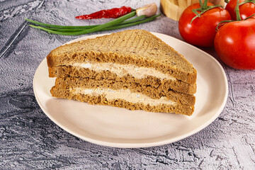 Club sandwich with Tuna fish