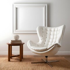 mockup poster frame in modern interior background, living room, Scandinavian style, 3D render, 3D illustration, Room, interior, sofa, furniture, home, design, couch, house, bedchamber
