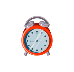 red alarm clock