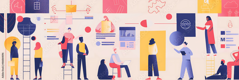 Poster stepbystep infographic on the startup hiring process from job postings to onboarding with visuals fo