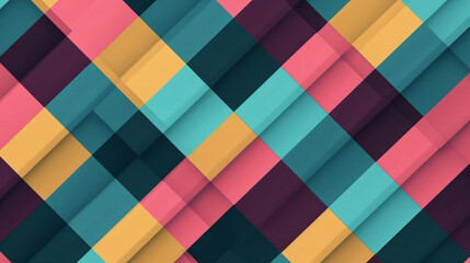 A colorful pattern of squares and rectangles