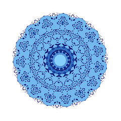 Flower Mandalas. Vintage decorative elements