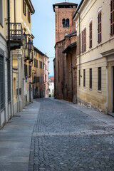 Street in the old town of Turin. Italy.