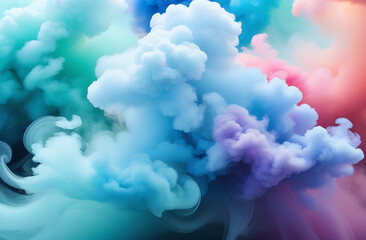Abstract Background Colored Smoke, copy space