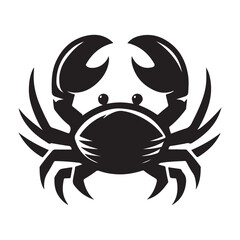 Crab vector silhouette