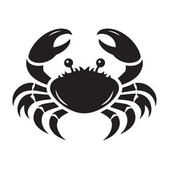 Crab vector silhouette