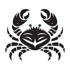 Crab vector silhouette