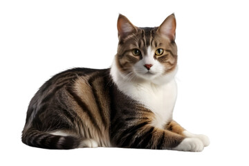Obraz premium Cat isolated on transparent background