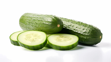 cucumber on white background