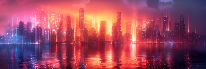 Obraz premium Business innovation summit where leaders discuss emerging technologies market trends and data visualization