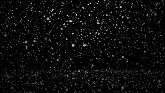 Realistic snowfall for alpha channel	