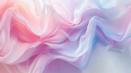Obraz premium Abstract Pastel Silk Waves Texture