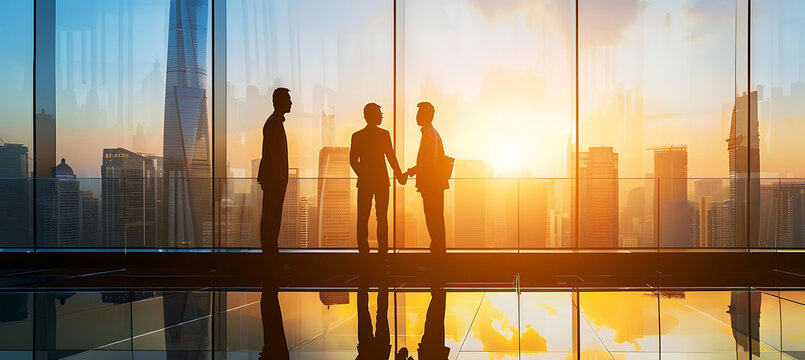 Business professionals discussing impact of emerging technologies on market dynamics and growth in Asia