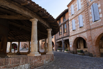 Obraz premium Auvillar, place de la halle aux grains