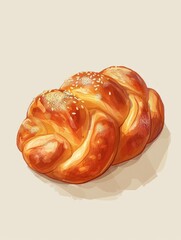 Bread with sesame sprinkles