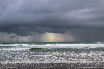 storm over the sea