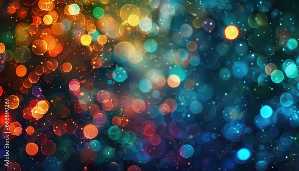 Poster vibrant bokeh lights create a dynamic and abstract backdrop, perfect for various design projects and