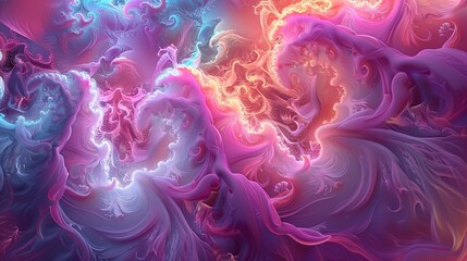 Obraz premium Abstract Swirls of Vivid Color. Background or Wallpaper