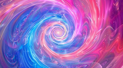 Obraz premium Vivid, Colorful Swirling Vortex Abstract Background, Perfect for Digital Art, Wallpaper, and Fantasy Concepts