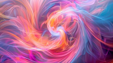 Obraz premium Vivid Abstract Swirl. Colorful Background for Design