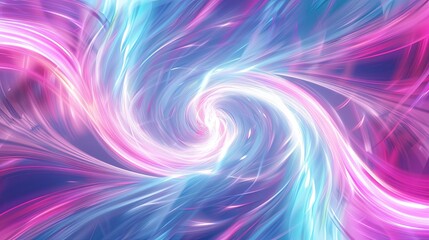 Obraz premium Abstract Swirl. Vibrant Pink and Blue Energy Vortex Background
