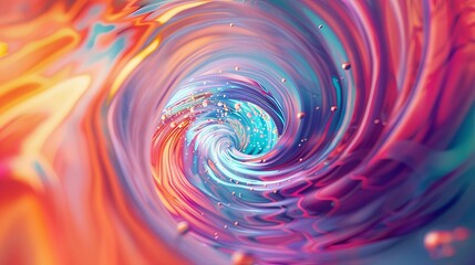 Obraz premium Vivid Colorful Abstract Swirl Background