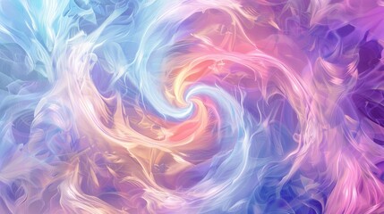 Obraz premium Abstract Swirl of Pastel Colors. Blue, Pink and Purple Background