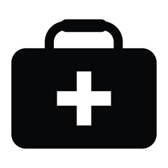 Set of First aid box icons. First aid kit, Medical care bag symbol collection. Vector Illustration.