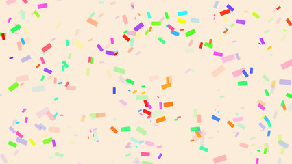 Grainy abstract multicolored texture on cream color background.