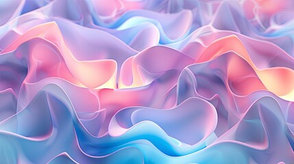 Obraz premium Abstract Pastel Background. Flowing Waves of Color