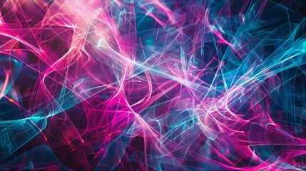 Obraz premium Abstract background with flowing lines and vibrant colors. Design for wallpaper, banner, poster or any digital art project.