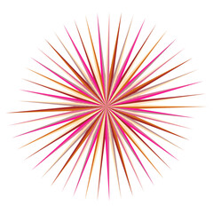 Obraz premium An abstract retro psychedelic spiral shape design element.