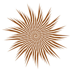 Obraz premium An abstract retro psychedelic spiral shape design element.
