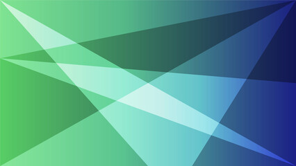Abstract geometric background with triangle shapes in green colors, concepts ideas 