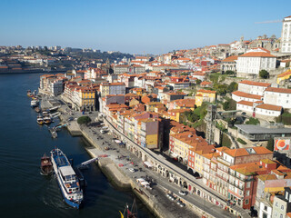 Looking over Ribeira neighbourhood from the top of Dom Luis Bridge