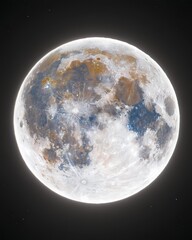 a full moon with a black background and a black background