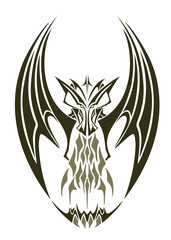 Dragon Fire No Tail-Outline.eps