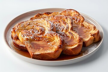 Heavenly Challah French Toast with Custard and Confectioners' Sugar