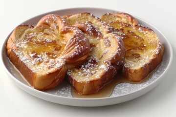 Perfectly Cooked Challah French Toast with a Touch of Elegance
