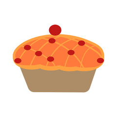 cupcake with cherry on top