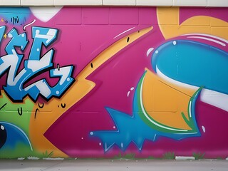 graffiti on the wall background