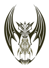 Dragon Tail Olive Outline.eps