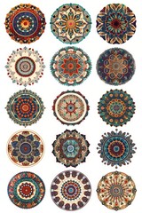 Circular patterns on white