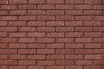 A photo of a red brick wall as a background material