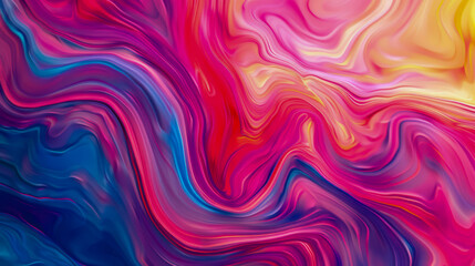 Obraz premium Modern graphics with vivid, mixing colors creating a dynamic pattern.