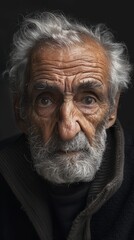 Elderly Italian man with a gentle expression