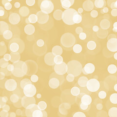 Circular golden bokeh sparkle glitter lights background. Magic christmas background. Elegant, shiny, metallic gold background